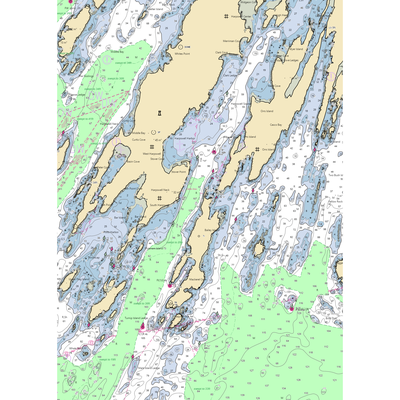 Cook's Lobster House (Bailey Island, ME) NOAA Chart  Gaming Mouse Pad