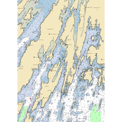 High Head Yacht Club (Orrs Island, ME) NOAA Chart  Gaming Mouse Pad