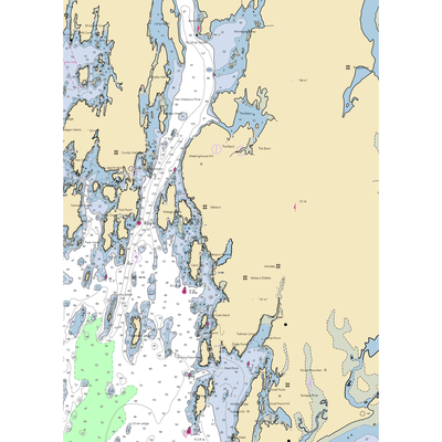 Sebasco Town Landing (Sebasco Estates, ME) NOAA Chart  Gaming Mouse Pad