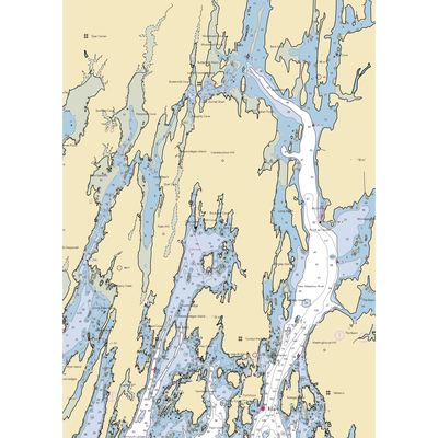 Safe Harbor Great Island (Sebasco Estates, ME) NOAA Chart  Gaming Mouse Pad