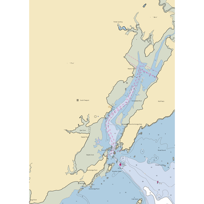 Rings Marine Service (South Freeport, ME) NOAA Chart  Gaming Mouse Pad