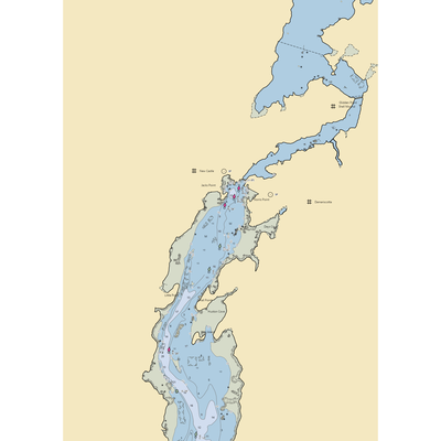 Riverside Boat Company (Bayville, ME) NOAA Chart  Gaming Mouse Pad