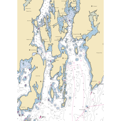 Boothbay Harbor Marina (South Bristol, ME) NOAA Chart  Gaming Mouse Pad