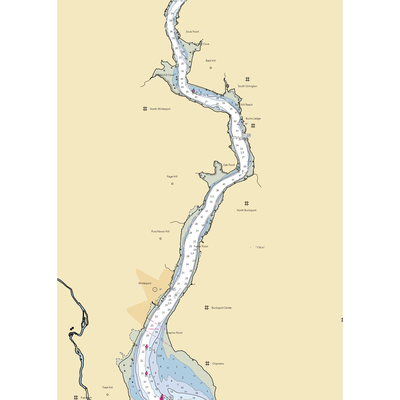 Mid-Coast Marine (Frankfort, ME) NOAA Chart  Gaming Mouse Pad