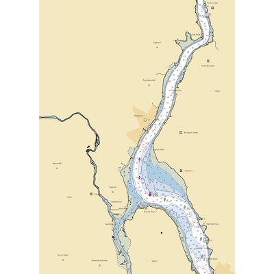 Winterport Marine (Frankfort, ME) NOAA Chart  Gaming Mouse Pad