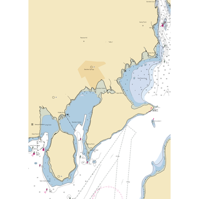 Stockton Harbor Yacht Club (Stockton Springs, ME) NOAA Chart  Gaming Mouse Pad