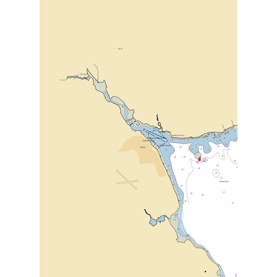 Belfast City Landing (Belfast, ME) NOAA Chart  Gaming Mouse Pad
