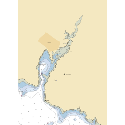 Benjamin River Marine (Blue Hill, ME) NOAA Chart  Gaming Mouse Pad