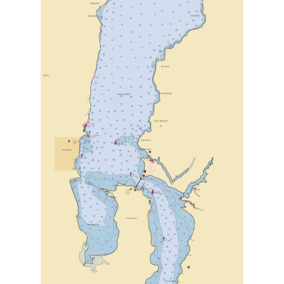 Champlain Bridge Marina (Port Henry, NY) NOAA Chart  Gaming Mouse Pad