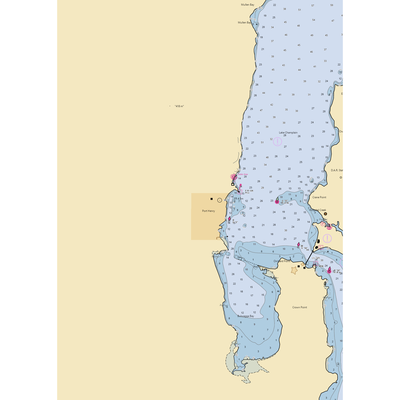 Bridgeview Harbour Marina (Port Henry, NY) NOAA Chart  Gaming Mouse Pad