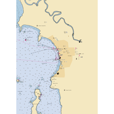 Burlington Harbor Marina (Winooski, VT) NOAA Chart  Gaming Mouse Pad