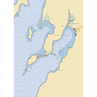 St. Albans Public Dock (North Hero, VT) NOAA Chart  Gaming Mouse Pad