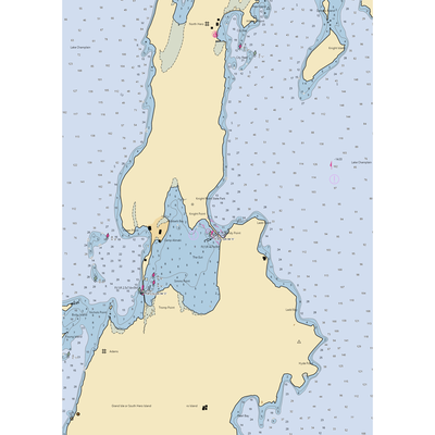 Ladd's Landing Marina (South Hero, VT) NOAA Chart  Gaming Mouse Pad