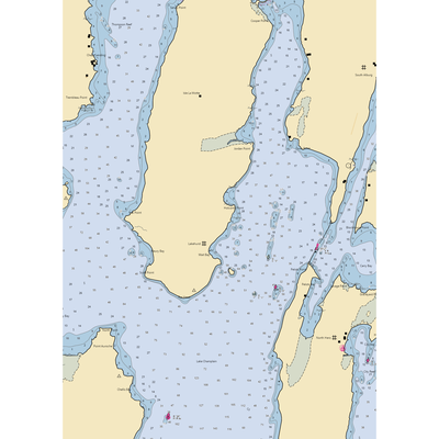 Lakehurst Campground and Marina (Isle La Motte, VT) NOAA Chart  Gaming Mouse Pad