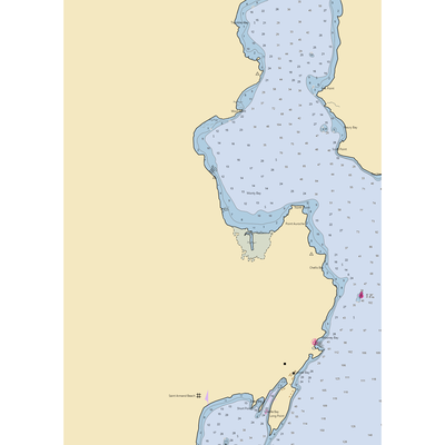 Montys Bay Marina (Isle La Motte, VT) NOAA Chart  Gaming Mouse Pad