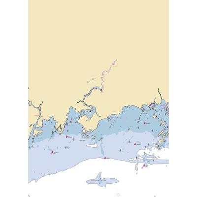 Birbarie Marine Yard (Branford, CT) NOAA Chart  Gaming Mouse Pad