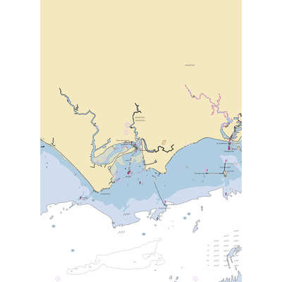 Tim Bassett Marine (Clinton, CT) NOAA Chart  Gaming Mouse Pad