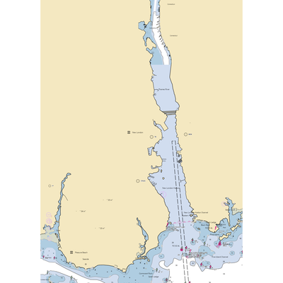 Crocker's Boatyard, Inc. (Groton, CT) NOAA Chart  Gaming Mouse Pad