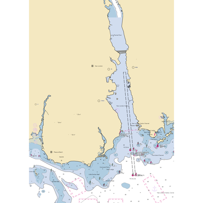 Burr's Marina (Groton, CT) NOAA Chart  Gaming Mouse Pad