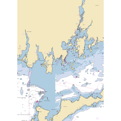 Maxwell Boat Yard (West Mystic, CT) NOAA Chart  Gaming Mouse Pad