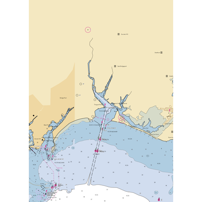 Lou's Boat Basin (Bridgeport, CT) NOAA Chart  Gaming Mouse Pad