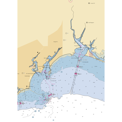 Cedar Marina (Bridgeport, CT) NOAA Chart  Gaming Mouse Pad