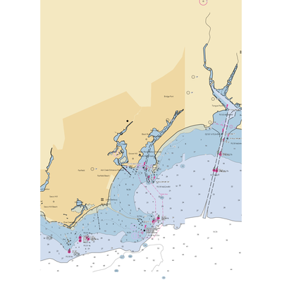 Fayerweather Yacht Club (Bridgeport, CT) NOAA Chart  Gaming Mouse Pad