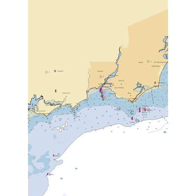 Ye Yacht Yard (Southport, CT) NOAA Chart  Gaming Mouse Pad