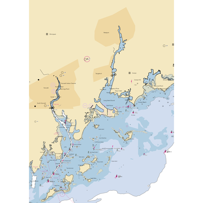 Cedar Point Yacht Club Inc (Norwalk, CT) NOAA Chart  Gaming Mouse Pad