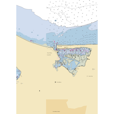 Mount Sinai Yacht Club (Lake Grove, NY) NOAA Chart  Gaming Mouse Pad