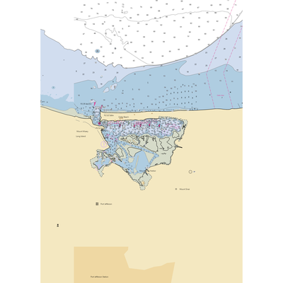 Mount Sinai Marina (Lake Grove, NY) NOAA Chart  Gaming Mouse Pad