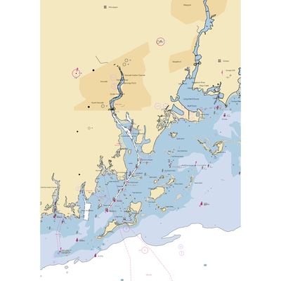 Bloom Bros. Marina (Norwalk, CT) NOAA Chart  Gaming Mouse Pad