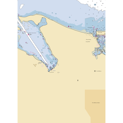 Silver Bay Marine Services (Lake Grove, NY) NOAA Chart  Gaming Mouse Pad