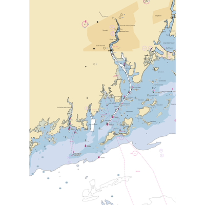 Norwalk Yacht Club (Norwalk, CT) NOAA Chart  Gaming Mouse Pad