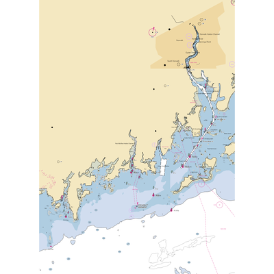 Five Mile River (Norwalk, CT) NOAA Chart  Gaming Mouse Pad