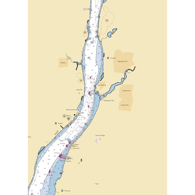 New Hamburg Yacht Club (Hughsonville, NY) NOAA Chart  Gaming Mouse Pad