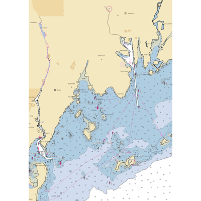 Belle Haven Yacht Club (Greenwich, CT) NOAA Chart  Gaming Mouse Pad