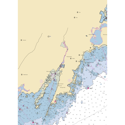 Rye City Boat Basin (Harrison, NY) NOAA Chart  Gaming Mouse Pad