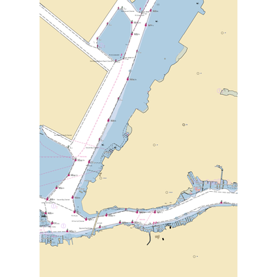 Robbins Reef Yacht Club (Bayonne, NJ) NOAA Chart  Gaming Mouse Pad