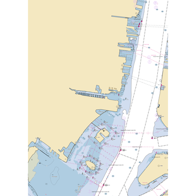 Hudson Point Marina (Jersey City, NJ) NOAA Chart  Gaming Mouse Pad