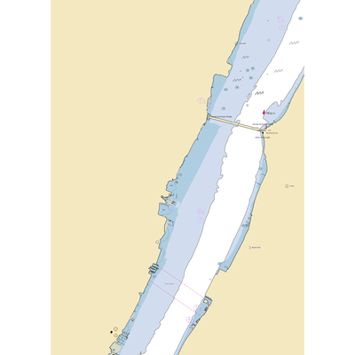 Von Dohln Marina (Fort Lee, NJ) NOAA Chart  Gaming Mouse Pad