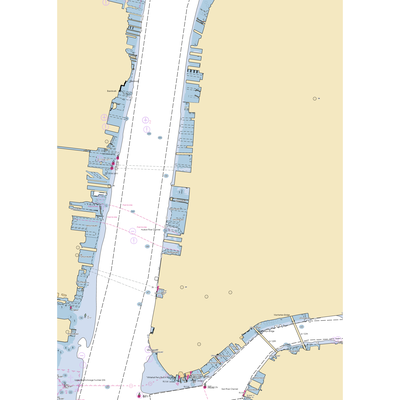 Hudson River Park - Pier 40 Mooring Field (New York, NY) NOAA Chart  Gaming Mouse Pad