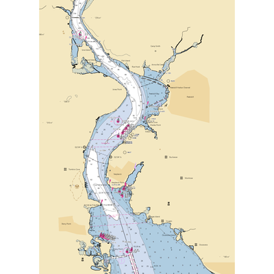 Charles Point Marina (Buchanan, NY) NOAA Chart  Gaming Mouse Pad