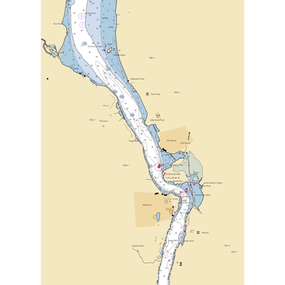 Cold Spring Boat Club (Garrison, NY) NOAA Chart  Gaming Mouse Pad