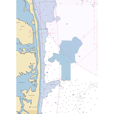 Oceanic Marina (Rumson, NJ) NOAA Chart  Gaming Mouse Pad