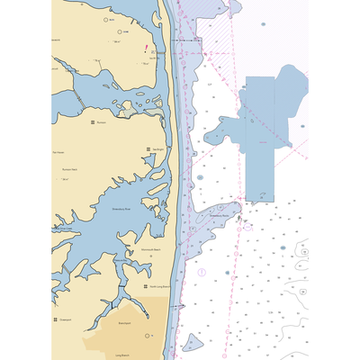 Covesail Marina (Rumson, NJ) NOAA Chart  Gaming Mouse Pad