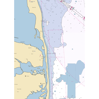 Schupps Landing (Highlands, NJ) NOAA Chart  Gaming Mouse Pad