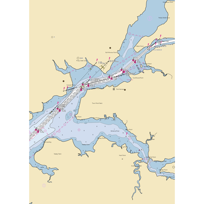 Bohemia Bay Yacht Harbor (Earleville, MD) NOAA Chart  Gaming Mouse Pad