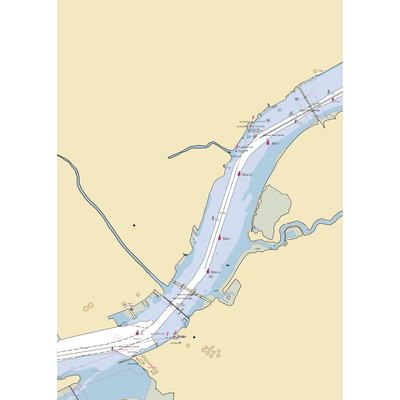 Bridesburg Outboard Club (Philadelphia, PA) NOAA Chart  Gaming Mouse Pad