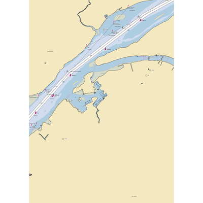 Dredge Harbor Marina, Inc (Philadelphia, PA) NOAA Chart  Gaming Mouse Pad